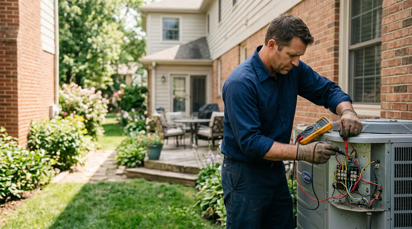 HVAC technician working near Loveland, OK